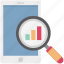 analysis, analytics, bar chart, mobile graph search, search graph, search on mobile, search report 