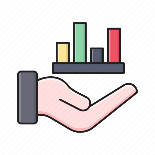 Barchart, care, graph, hand, statistics icon - Download on Iconfinder