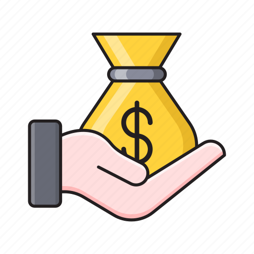 Bag, dollar, hand, money, pay icon - Download on Iconfinder