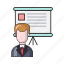 avatar, board, employee, presentation, project 