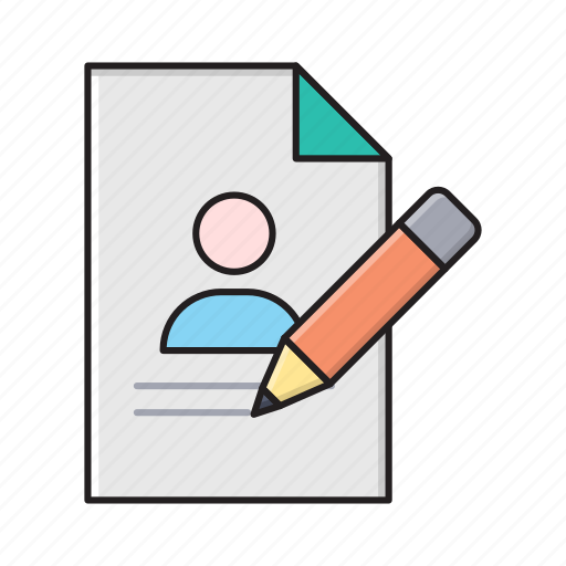 Cv, document, edit, file, resume icon - Download on Iconfinder