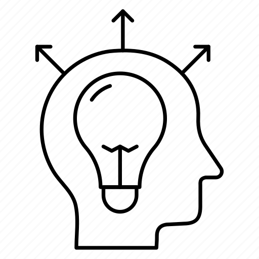 Bulb, creative, head, idea, mind icon - Download on Iconfinder