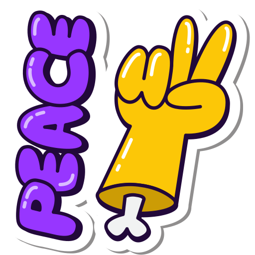Peace, hand, gesture sticker - Free download on Iconfinder