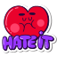 hate, it, heart, dislike 