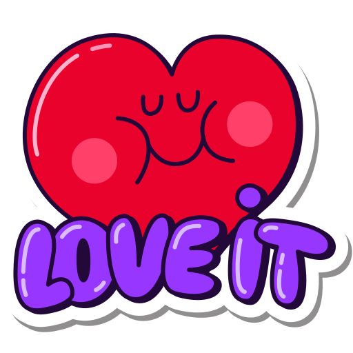 Love, it, heart, love it, amazing, perfect, awesome sticker - Free download