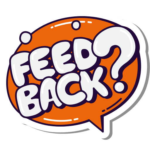 Feedback, review, input, project, status sticker - Free download