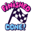 finished, done, flag, checkered flag, completed, ready, project, status 