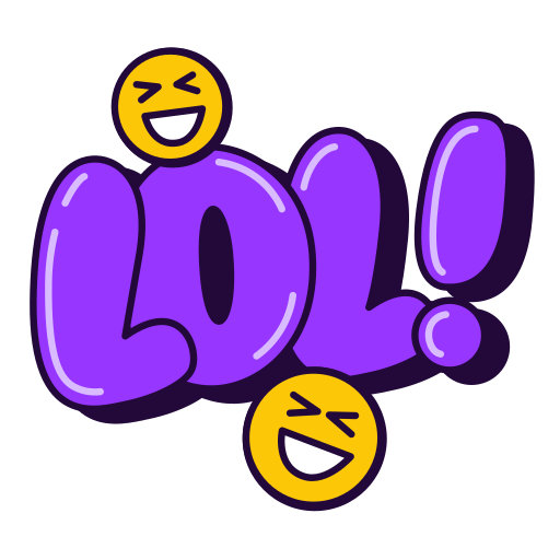 Lol, laughing, out, loud, laugh, funny sticker - Free download