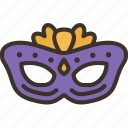 mask, carnival, masquerade, costume, party