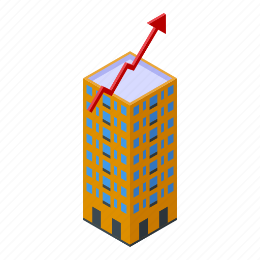 City, investments, isometric icon - Download on Iconfinder
