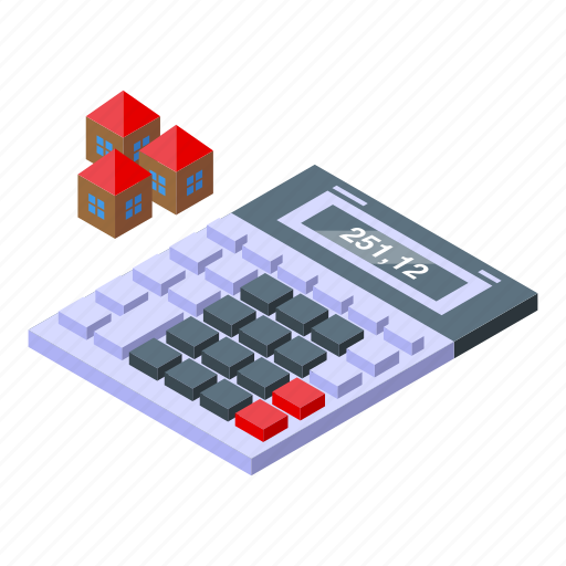 Investments, calculator, isometric icon - Download on Iconfinder