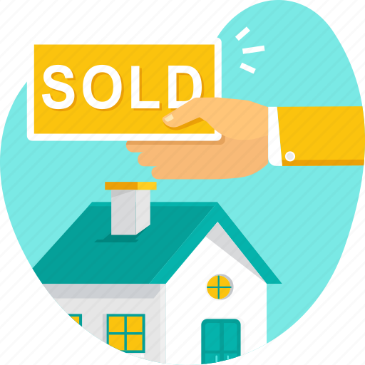 Hand, home, house, property, sold icon - Download on Iconfinder