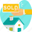hand, home, house, property, sold 