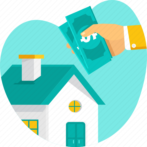Buy, hand, home, house, money, real estate icon - Download on Iconfinder