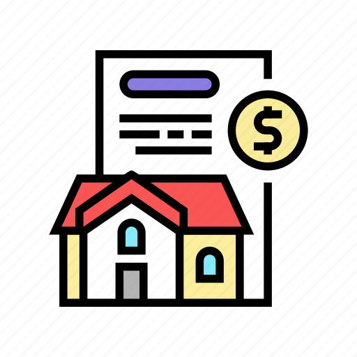 Payment, taxes, property, rental, agency, signing icon - Download on Iconfinder