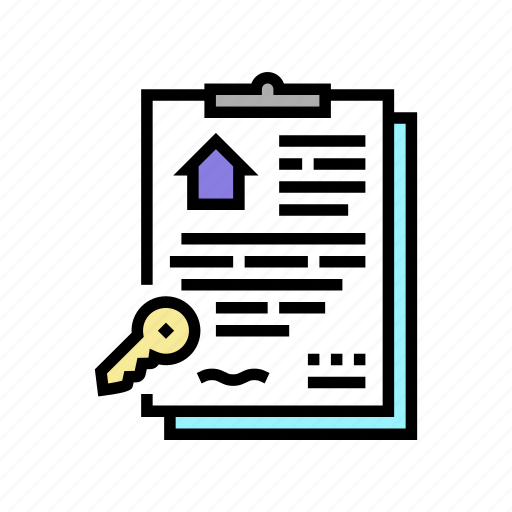 Written, contract, property, rental, agency, signing icon - Download on Iconfinder