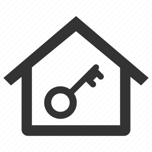 Home, key, lock, rental, estate, house, property icon - Download on Iconfinder