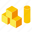 cube, healthy, honey, isometric, jar, logo, object 