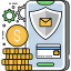 secure, transaction, online, banking, coins, certain, atm, card, dollars 