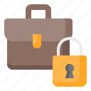 briefcase, portfolio, business, lock, padlock, security, protection