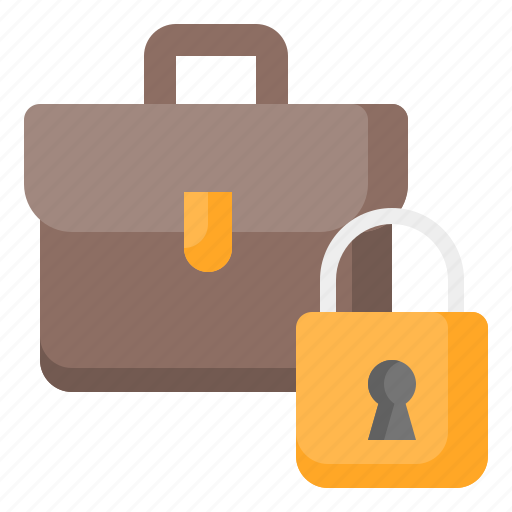 Briefcase, portfolio, business, lock, padlock, security, protection icon - Download on Iconfinder