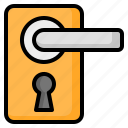 door, doorknob, handle, knob, lock, keyhole, security