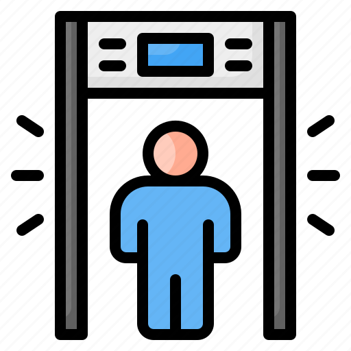Security, gate, door, screening, metal detector, control, airport icon - Download on Iconfinder