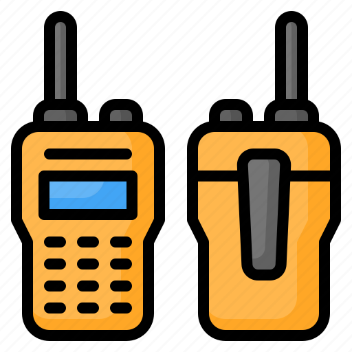 Walkie talkie, handy talkie, transmitter, transceiver, radio, security, communication icon - Download on Iconfinder