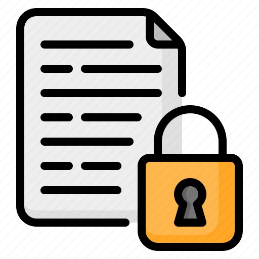 File, security, data, document, privacy, padlock, protection icon - Download on Iconfinder
