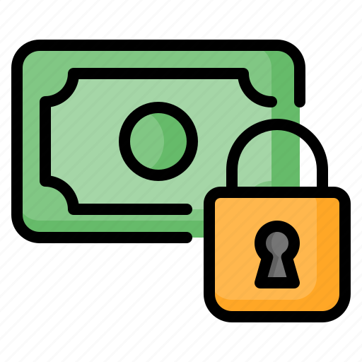 Money, cash, currency, lock, padlock, protection, security icon - Download on Iconfinder