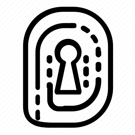 Fingerprint, key, password icon - Download on Iconfinder
