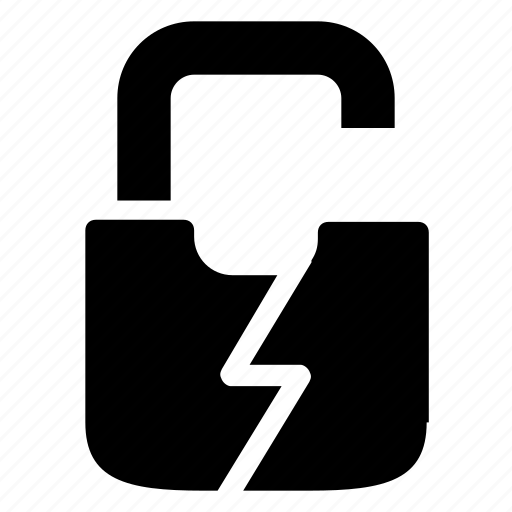 Broken, lock, passkey, password icon - Download on Iconfinder