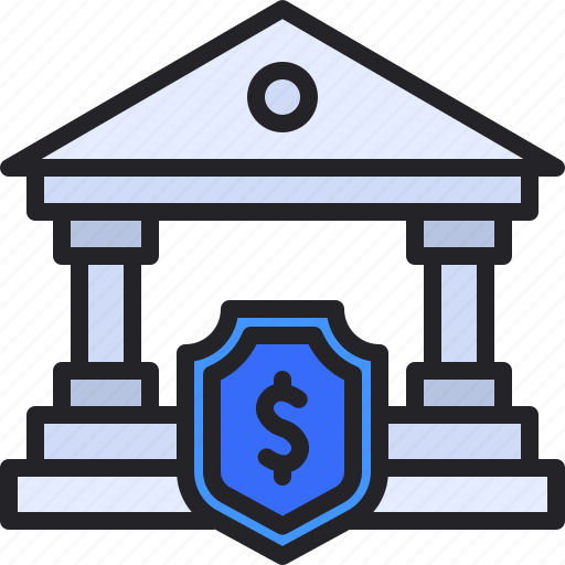 Bank, shield, protection, money, payment icon - Download on Iconfinder