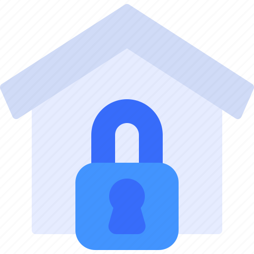 Home, locked, property, secure, padlock icon - Download on Iconfinder