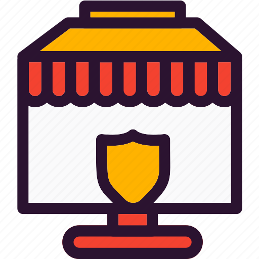 Protection, shield, shop, shopping icon - Download on Iconfinder