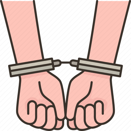 Arrested, handcuff, enforcement, crime, prisoner icon - Download on Iconfinder