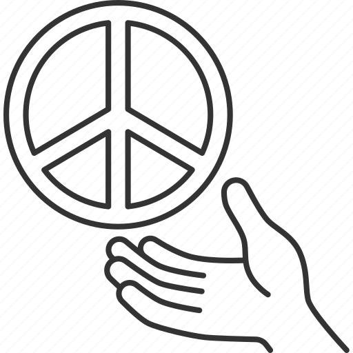 Peace, unity, antiwar, freedom, movement icon - Download on Iconfinder