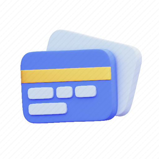 Credit, card, public, economy 3D illustration - Download on Iconfinder