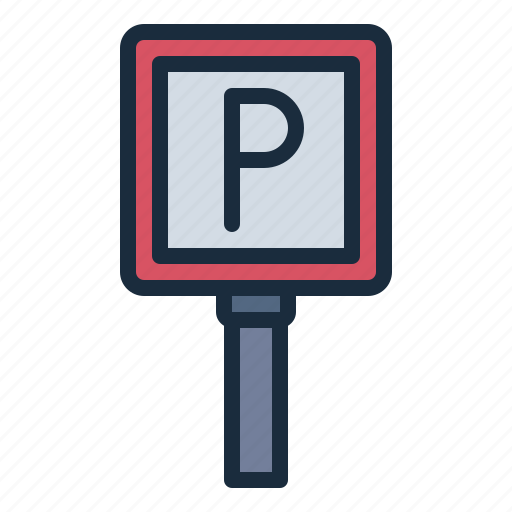 Parking, road, sign, building, urban, city, public service icon - Download on Iconfinder
