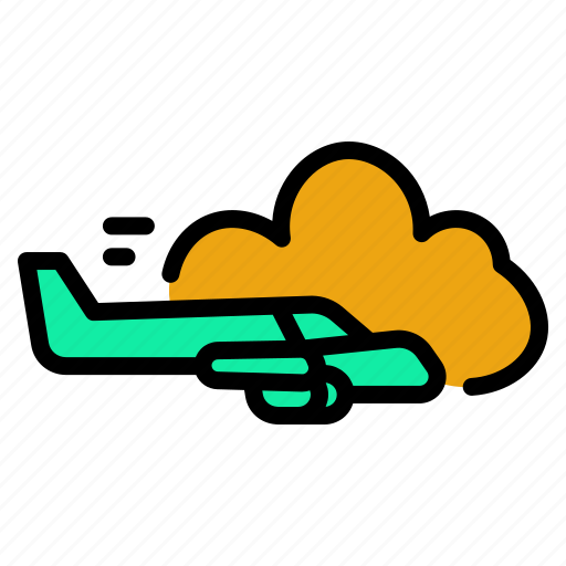 Public, service, transportation, facilities, city, airplane flat, flight icon - Download on Iconfinder