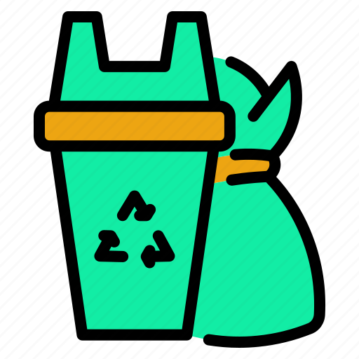 Public, service, transportation, facilities, city, recycle bin flat, bin icon - Download on Iconfinder