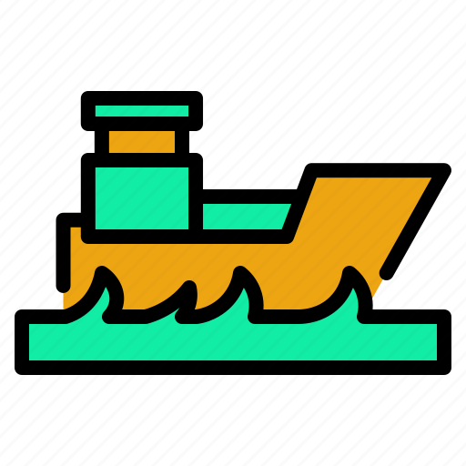 Public, service, transportation, facilities, city, ship flat, boat icon - Download on Iconfinder