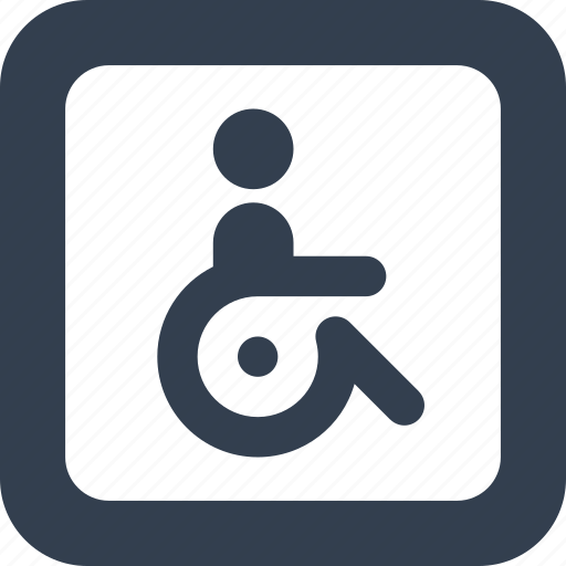 Healhcare, people, handicap, wheelchair, person, disable, signs icon - Download on Iconfinder