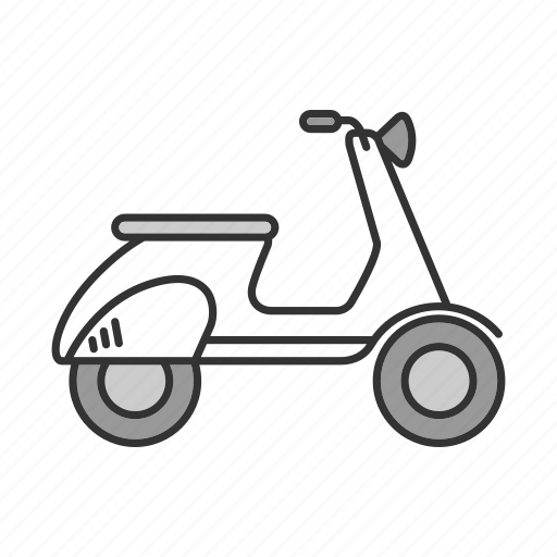 Bike, motor, motorbike, motorcycle, scooter, transport, vehicle icon - Download on Iconfinder