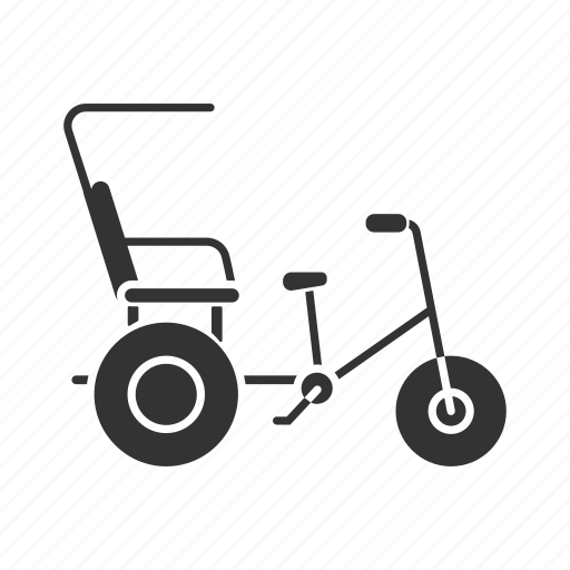 Becak, cyclo, pedicab, rickshaw, trishaw, trisikad, velotaxi icon - Download on Iconfinder