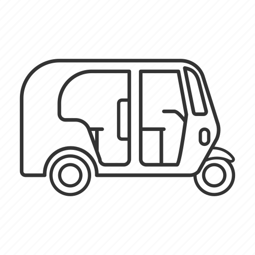 Cycle, motor, rickshaw, transport, tricycle, tuk tuk, vehicle icon - Download on Iconfinder