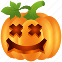 food, halloween, lantern, pumpkin, scary, ugly, vegetable 