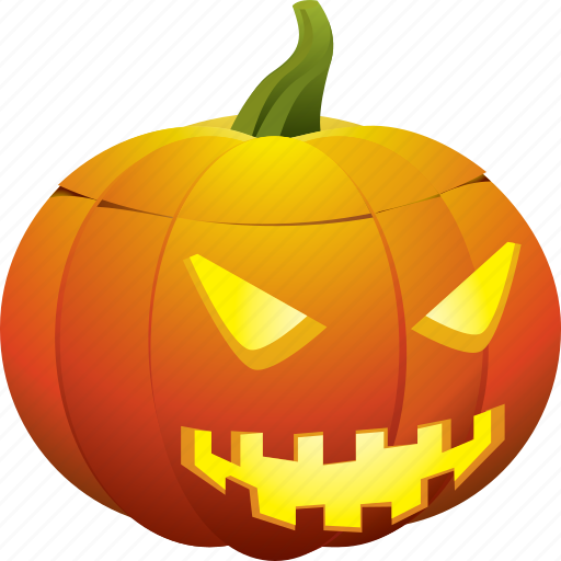 Smile, halloween, side, pumpkin, happy, smiley, face icon - Download on Iconfinder