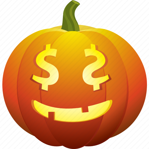 Money, cash, halloween, dollar, smile, pumpkin icon - Download on Iconfinder