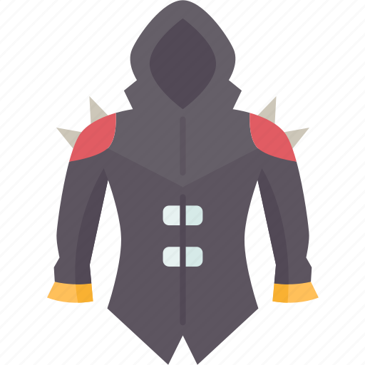 Jacket, coat, leather, biker, fashion icon - Download on Iconfinder